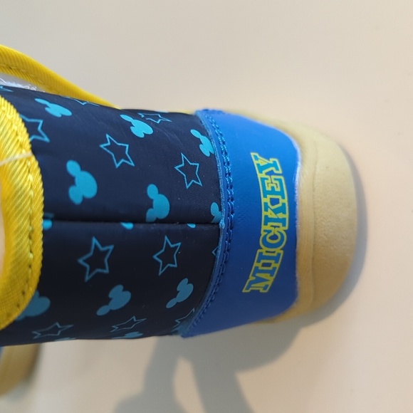 Disney Toddler Blue & Yellow Starry Mickey Boots - Size 1.5 NWT - Picture 6 of 7